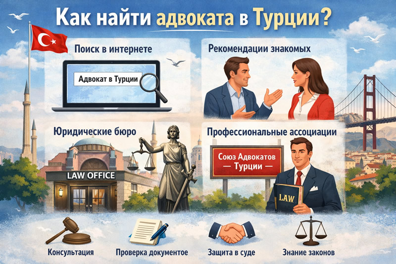 Как найти адвоката в Турции
